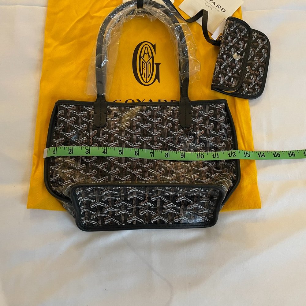 ❌SOLD❌ New GOYARD Anjou Mini Black Reversible Tote - Picture 12 of 16